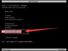 如何设置win10禁用驱动程序强制签名